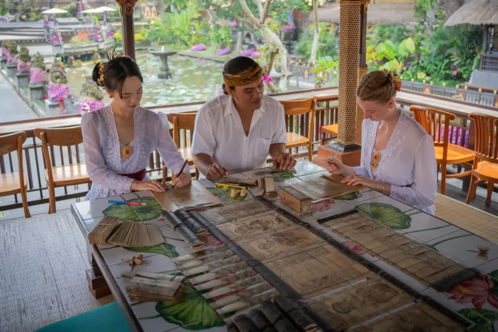 Making Balinese lontar script